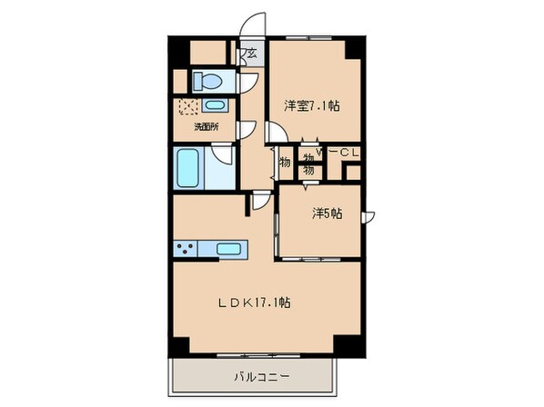 ＪＳ御園通の物件間取画像